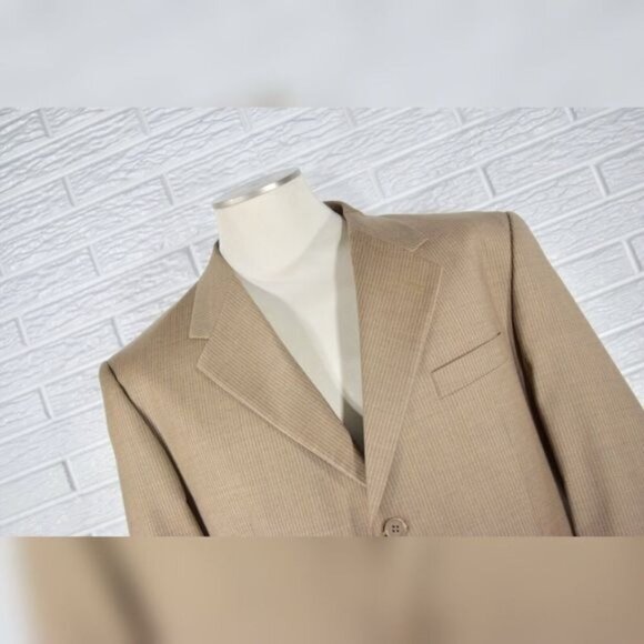 Lazetti Couture Mens Super 120s Wool Suit Jacket Size 42L - Picture 3 of 7